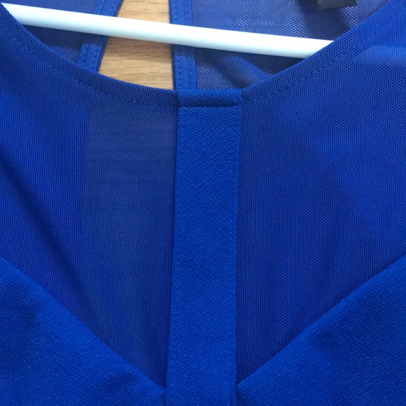 Blue Cut Out Dress - Picture 4 of 5